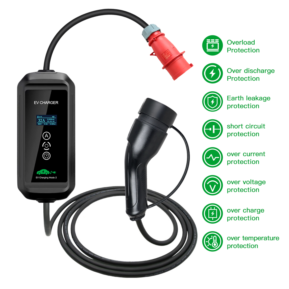 EVSE-Chargeur EV pour Voiture  - Ev Charger Type 2 22Kw 32A 3 Phase avis et prix
