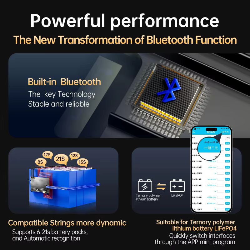 Système de gestion de batterie - Smart Bms 24S 200A Bluetooth Lifepo4 avis et prix