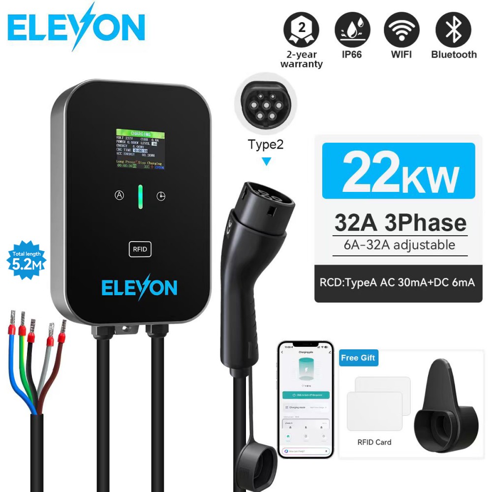 Station de recharge ELEVON EV  - Ev Charger Type 2 22Kw 32A 3 Phase avis et prix